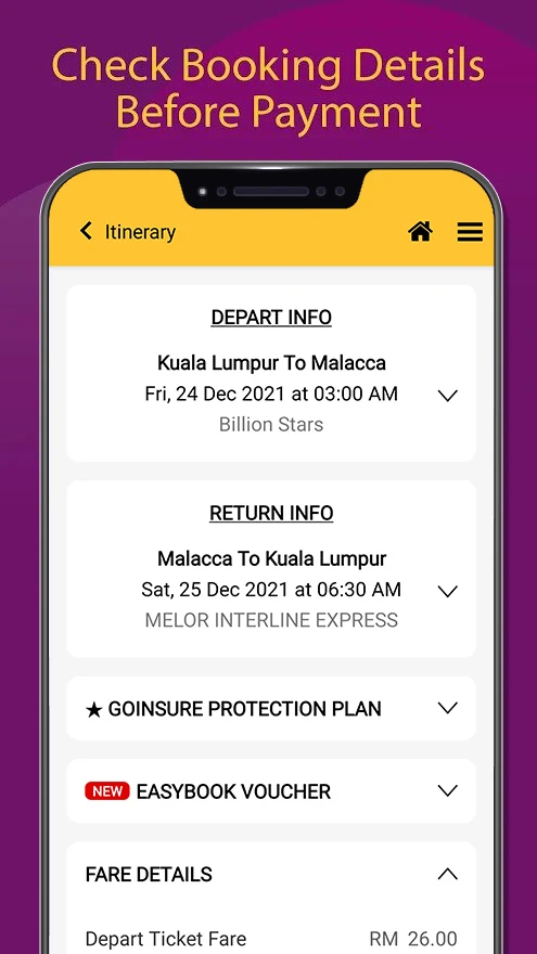 Easybook® Bus Train Ferry Tour screenshot
