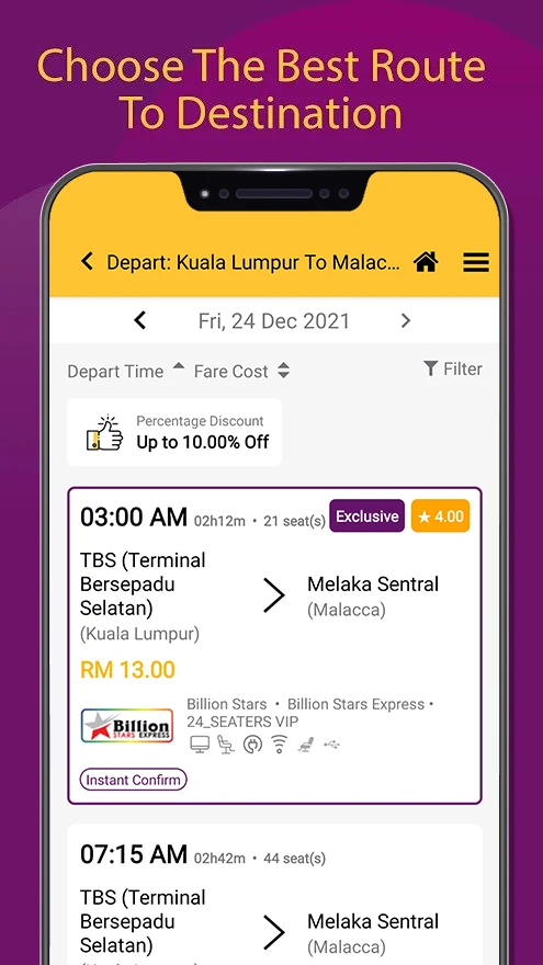 Easybook® Bus Train Ferry Tour screenshot