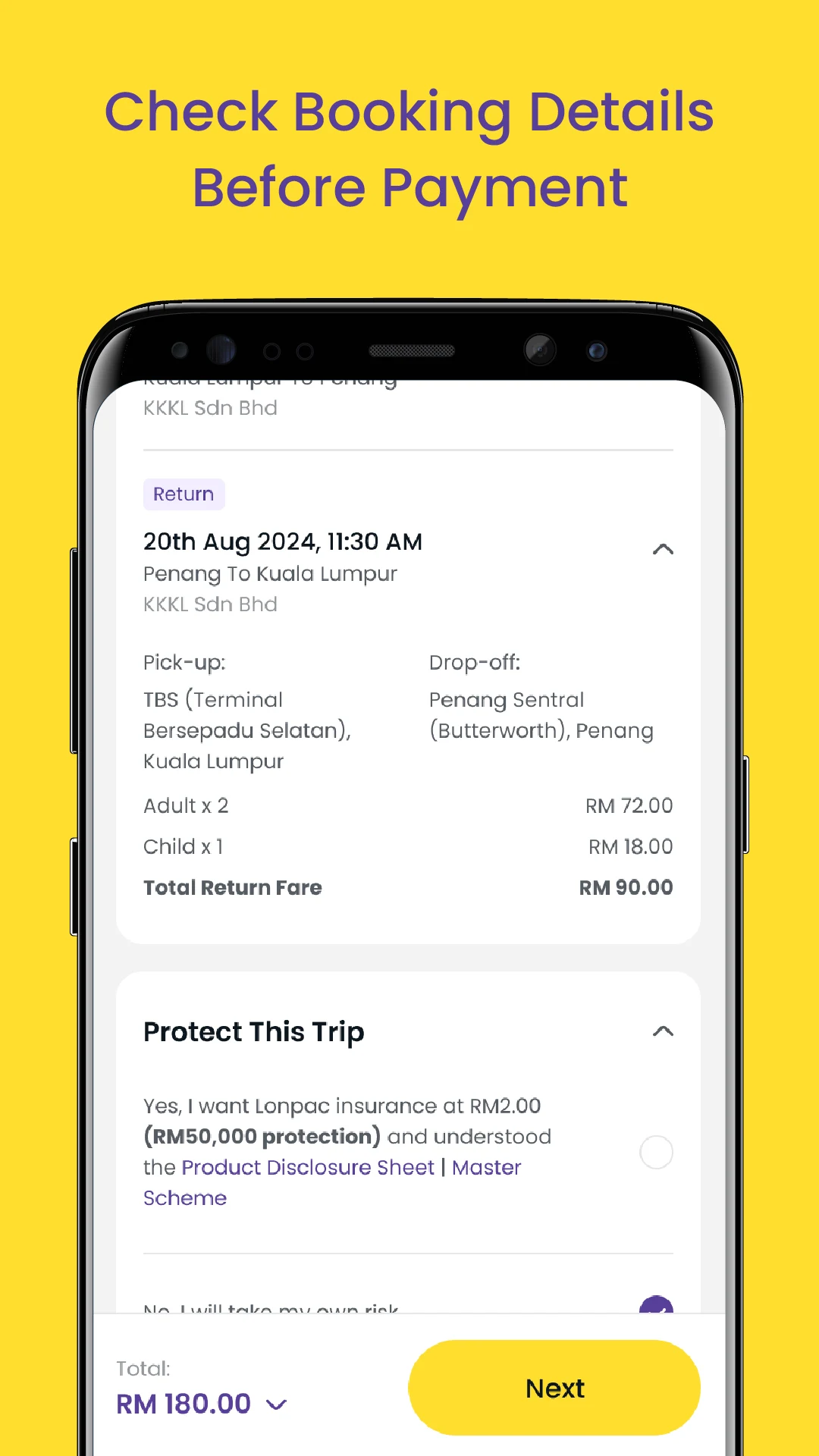 Easybook® Bus Train Ferry Tour screenshot
