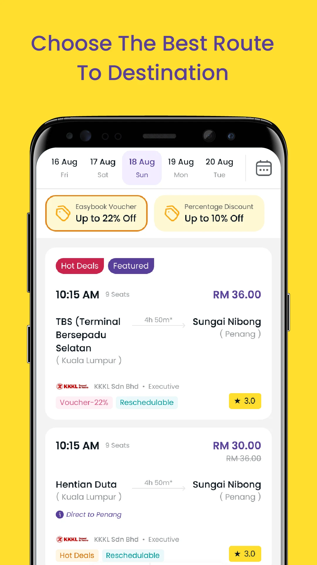 Easybook® Bus Train Ferry Tour screenshot