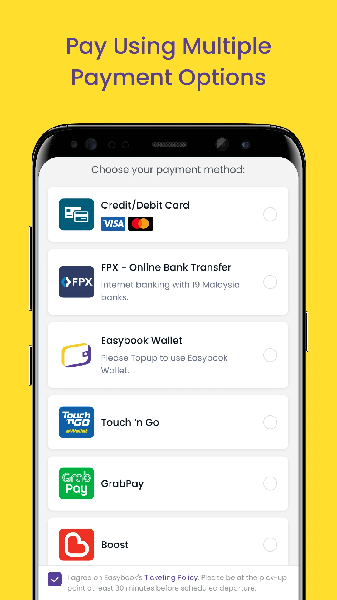 Easybook® Bus Train Ferry Tour screenshot